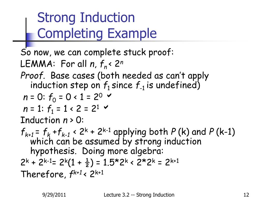 PPT Lecture 3.2 Strong Induction PowerPoint Presentation, free