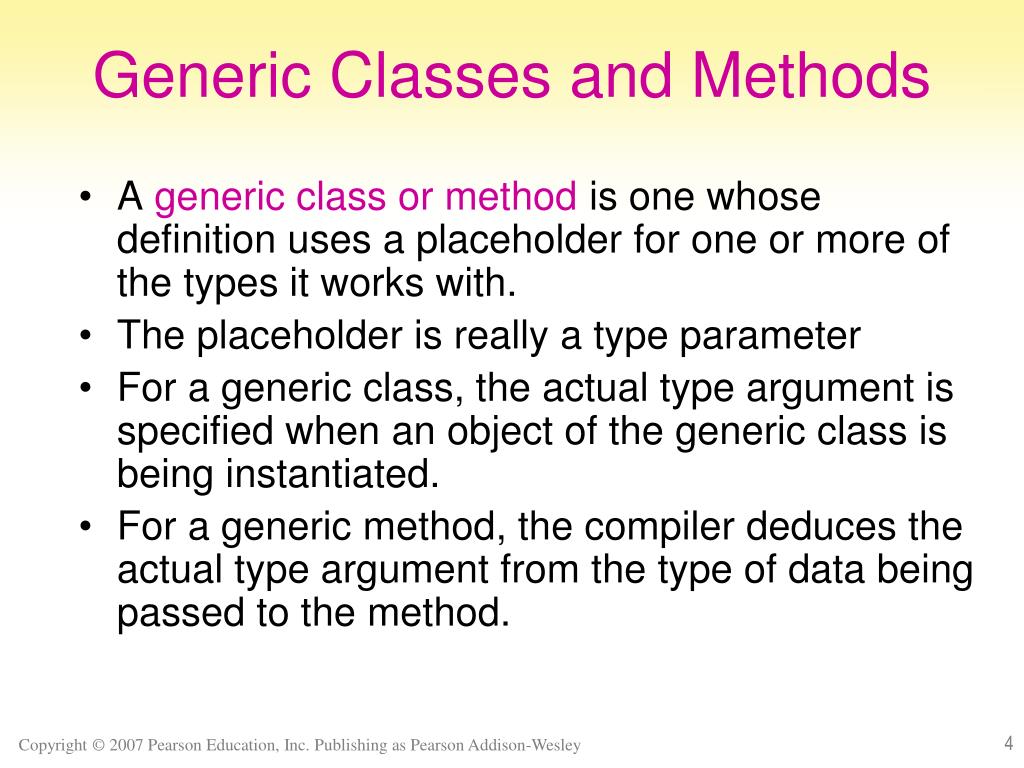PPT Chapter 17 Generics PowerPoint Presentation, free download ID