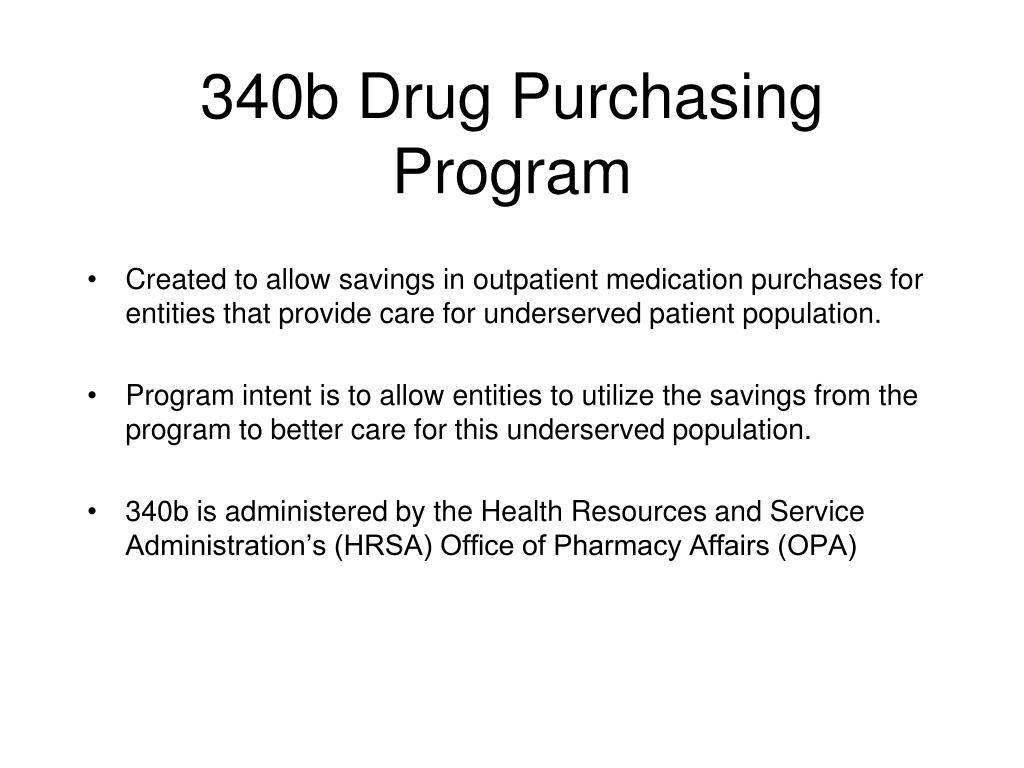 PPT 340b Drug Purchasing Opportunities for Critical Access Hospitals