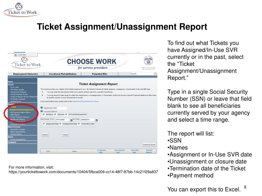 PPT Ticket to Work Program PowerPoint Presentation, free download