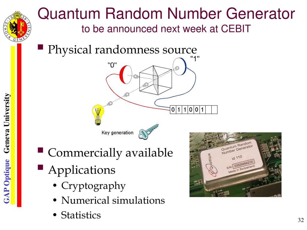 Quantum Random Number Generator Quintessencelabs