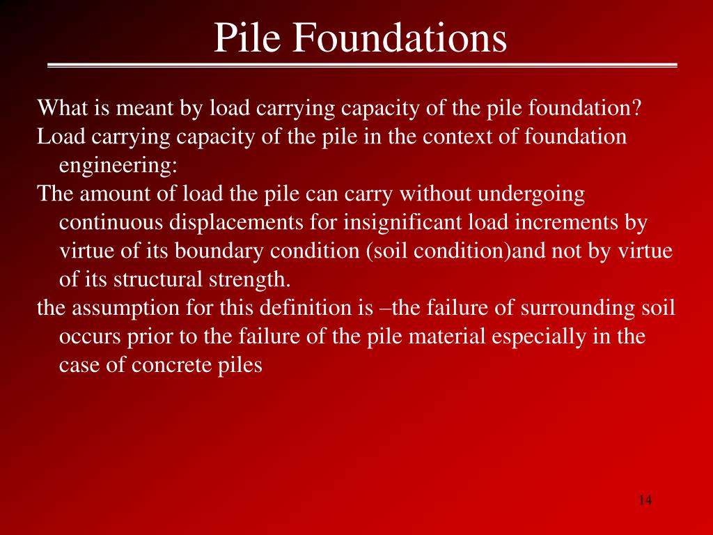 PPT Pile Foundations PowerPoint Presentation, free download ID5199058