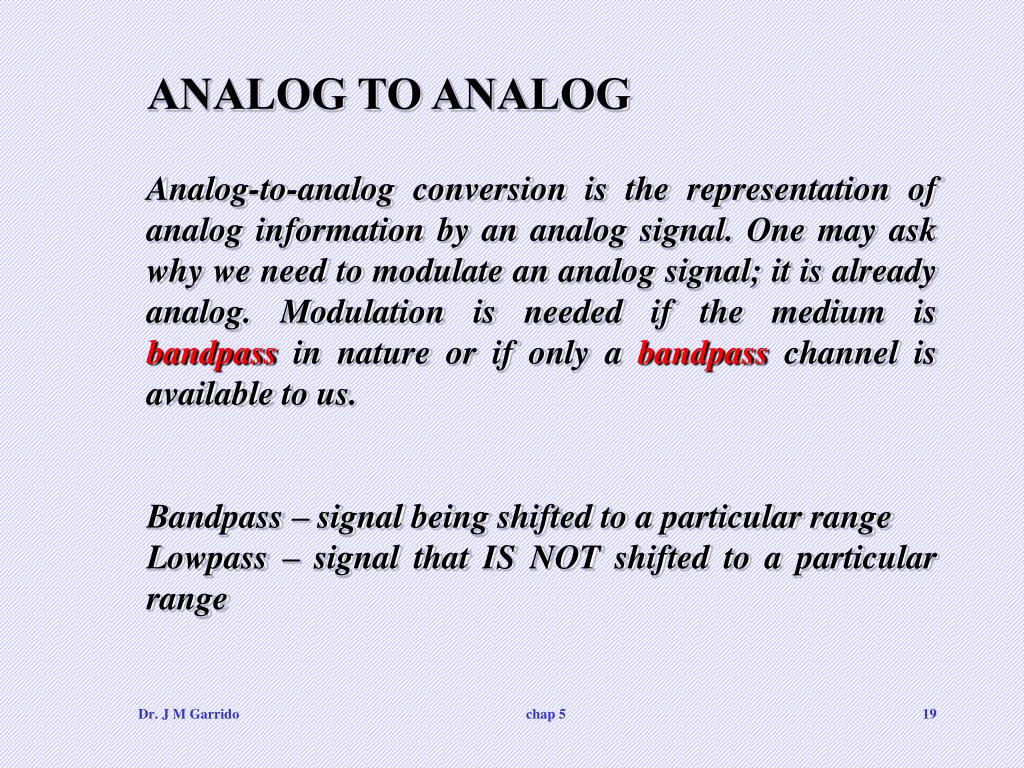 PPT Chapter 5 Analog Transmission PowerPoint Presentation, free