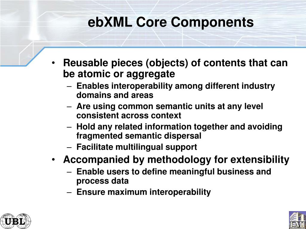 PPT Universal Business Language Realizing eBusiness XML PowerPoint