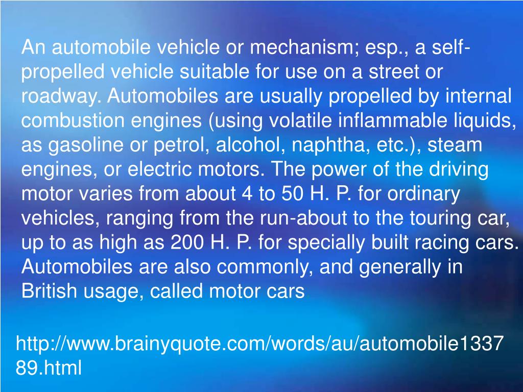 PPT Automobiles and Automobile Cultures PowerPoint Presentation, free