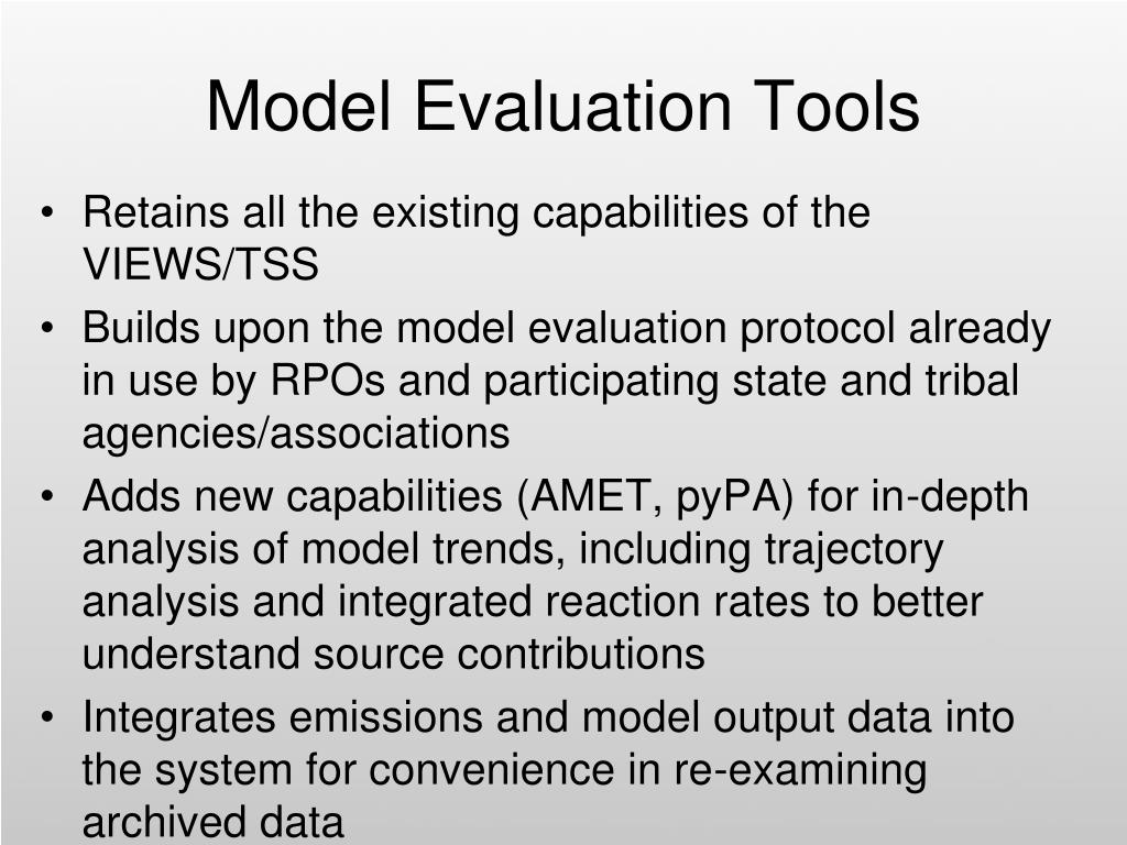 PPT Model Evaluation Tools PowerPoint Presentation, free download