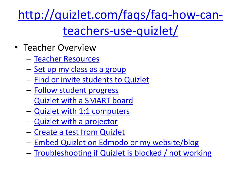 PPT Quizlet PowerPoint Presentation, free download ID5200279