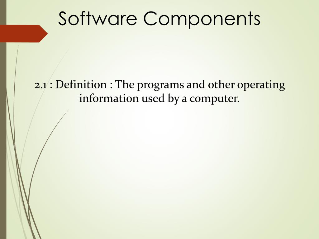 PPT Hardware And Software Components PowerPoint Presentation, free