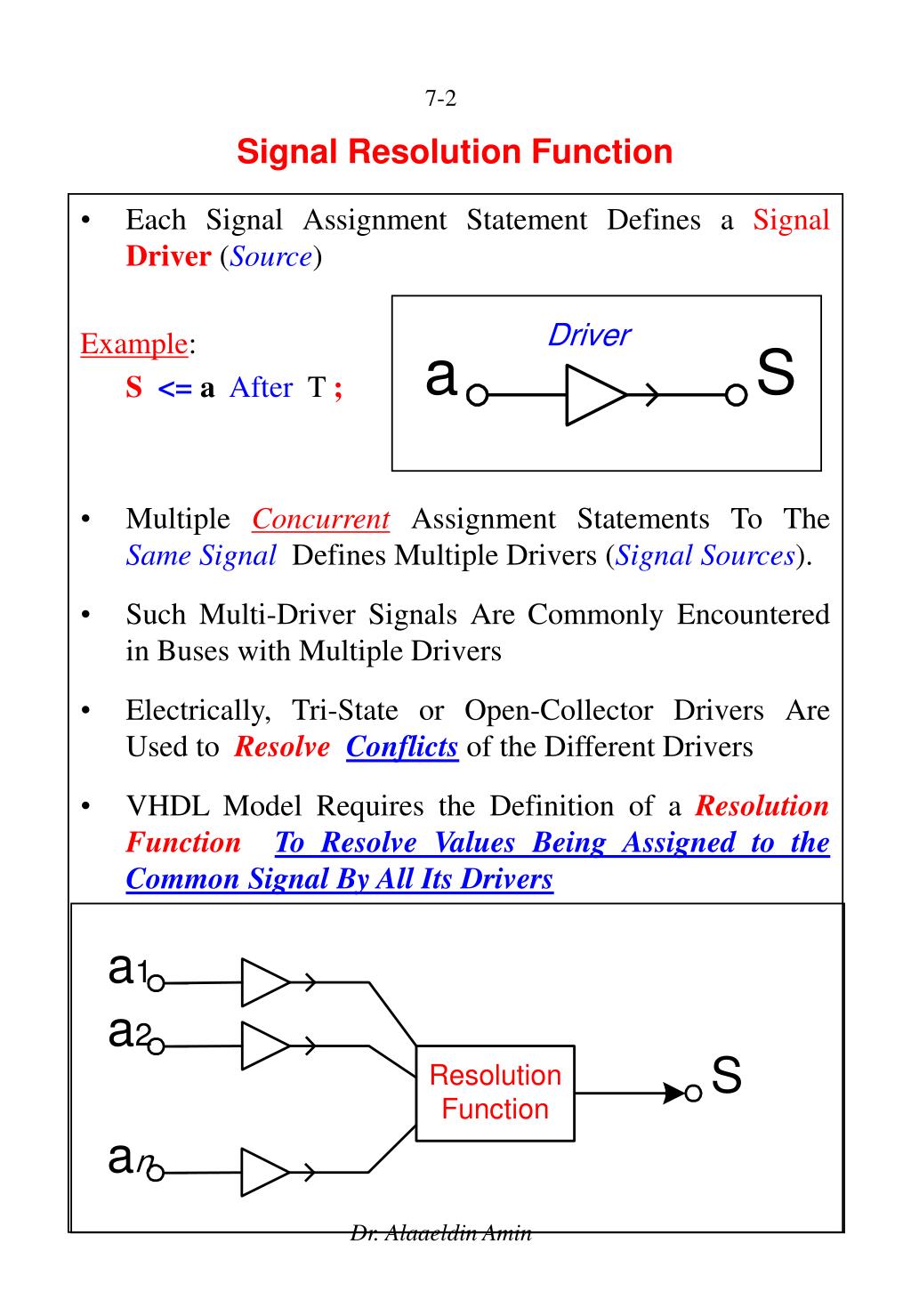 PPT Signal Resolution and Data Flow Models PowerPoint Presentation
