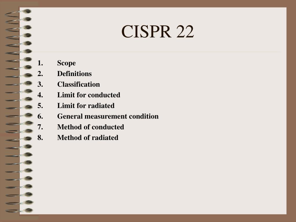 PPT - CISPR 22 PowerPoint Presentation, free download - ID:5203428