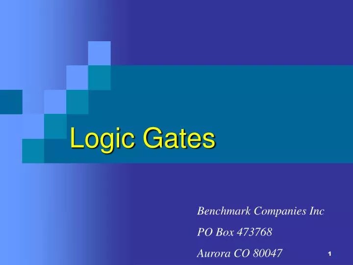 PPT Logic Gates PowerPoint Presentation ID5215530