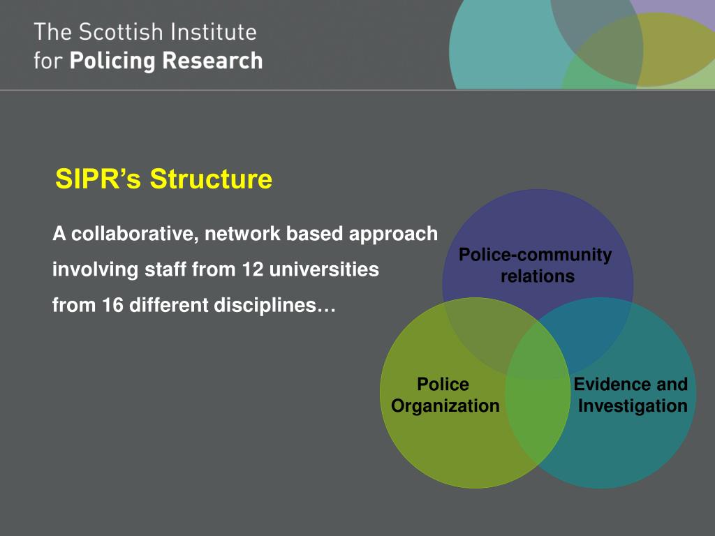 PPT Professor Nick Fyfe Director of SIPR Policing Research in