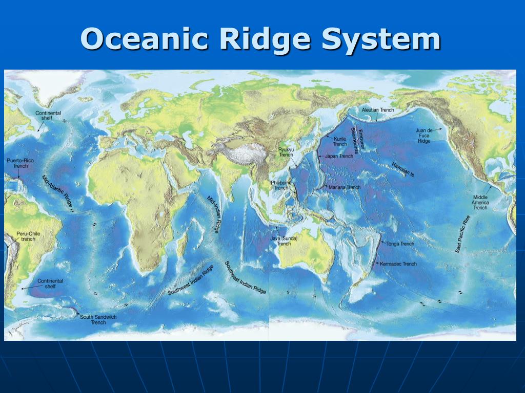 Axis Of Global Oceanic Ridge System On Global Map PPT Lecture 2 Understanding Earth PowerPoint Presentation, free
