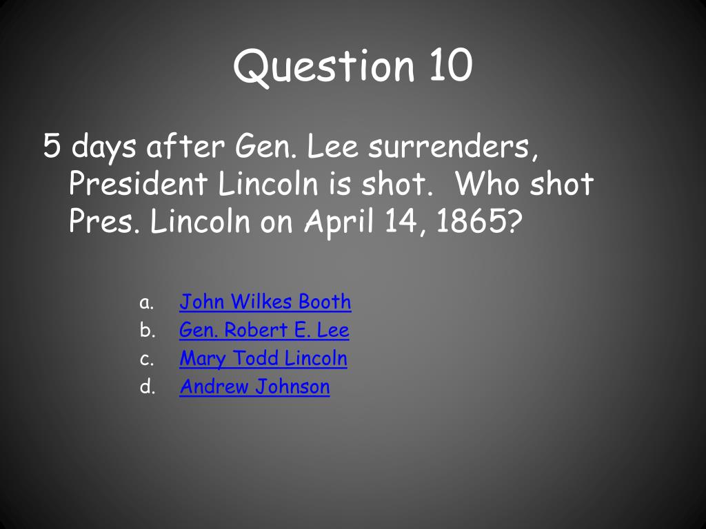 PPT The Civil War Alabama History Quiz 4 th Grade PowerPoint Presentation ID5232491