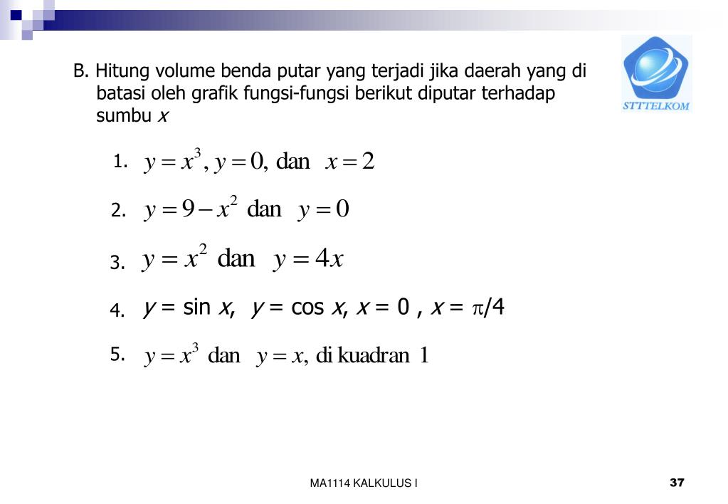 PPT APLIKASI INTEGRAL PowerPoint Presentation, free