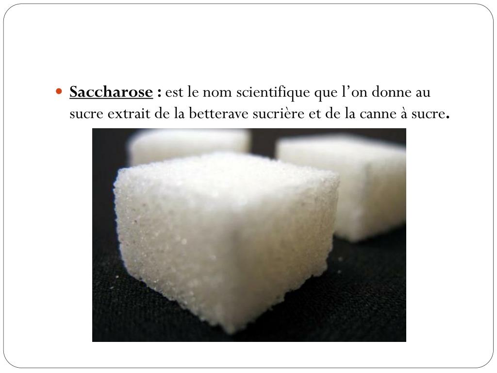 PPT LE SACCHAROSE PowerPoint Presentation, free download ID5234218
