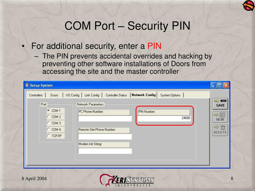 PPT Doors Network Configuration Parameters (Single Site Mode) PowerPoint Presentation ID5239625