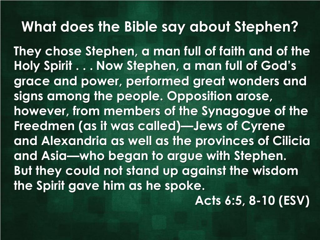 PPT Stephen’s speech and martyrdom. Acts 68760 PowerPoint