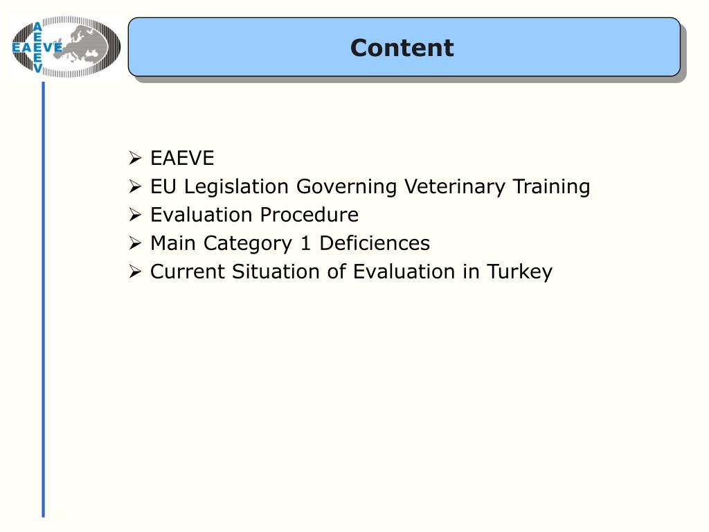 PPT EAEVE and Veterinary Education in Europe PowerPoint Presentation