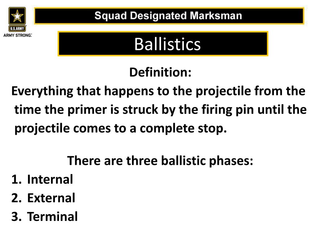 PPT Ballistics and Zeroing PowerPoint Presentation, free download