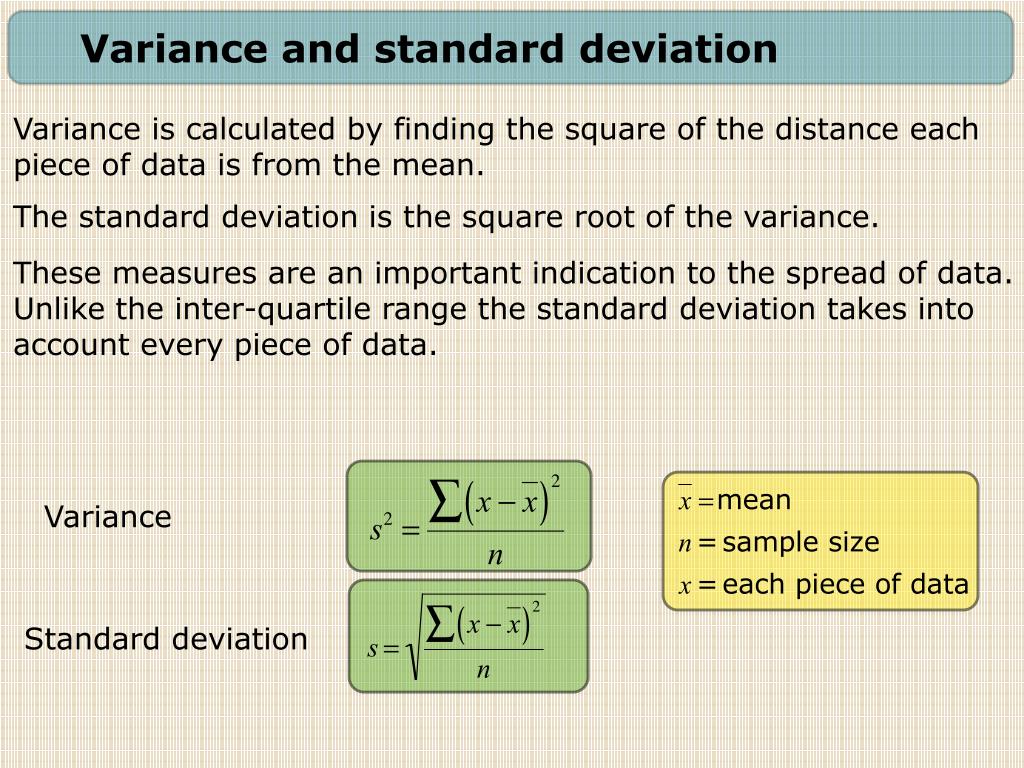PPT Variance & standard deviation PowerPoint Presentation, free