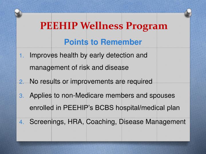 PPT PEEHIP Wellness Program PowerPoint Presentation ID5253123
