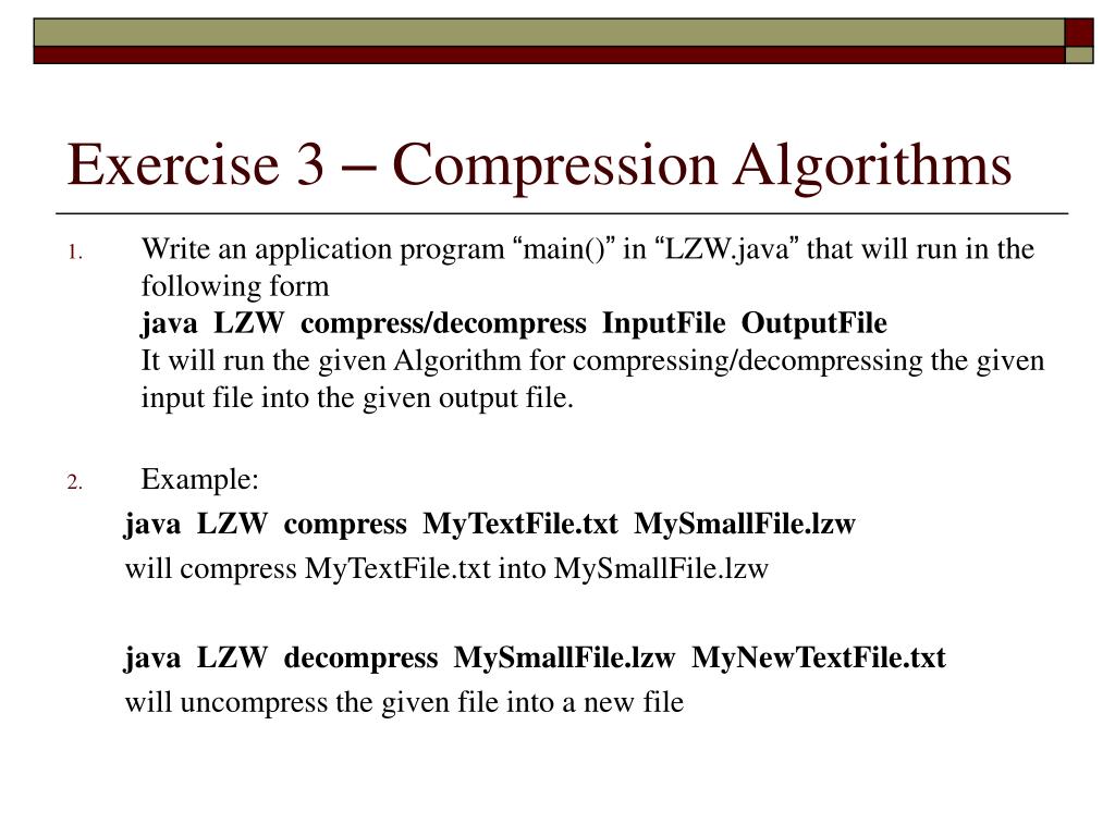 PPT Algorithm Programming 1 89210 Some Topics in Compression