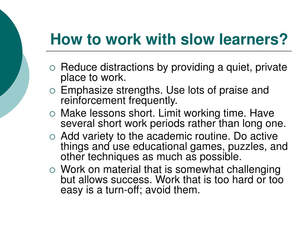 PPT Who is a Struggling (Slow) Learner? PowerPoint Presentation, free