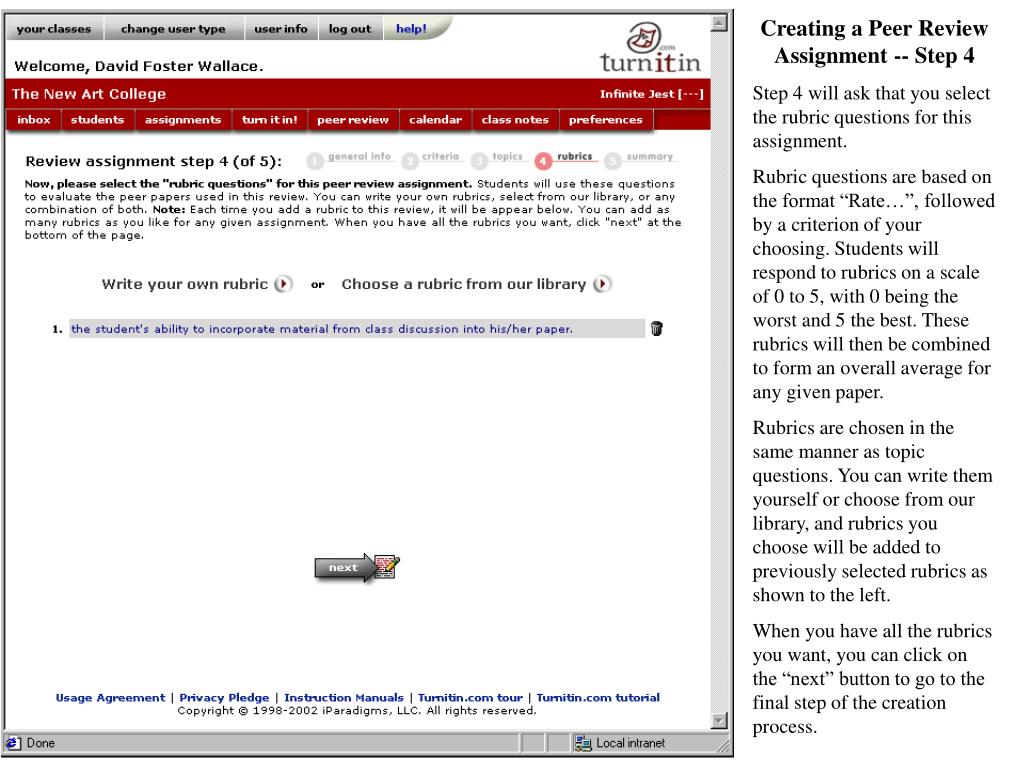 PPT to Turnitin’s Peer Review! PowerPoint Presentation, free