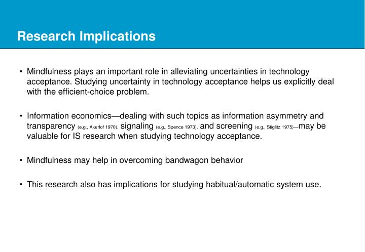 PPT Toward a Model of Mindfulness in Technology Acceptance PowerPoint