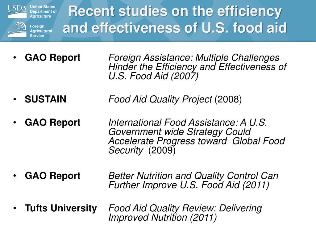 PPT Overview of USDA Nutrition and Quality Improvement Efforts