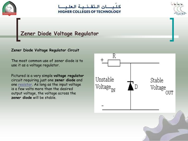 PPT Zener Diode Voltage Regulator PowerPoint Presentation ID5278154