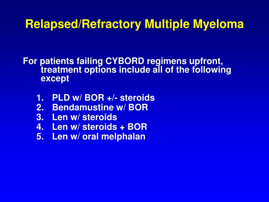 PPT Relapsed and Refractory Myeloma Case 1 PowerPoint Presentation