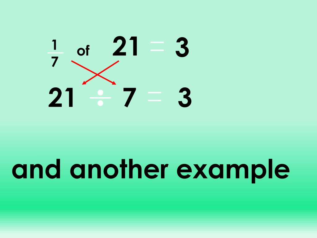 PPT Finding the fraction of a whole number PowerPoint Presentation