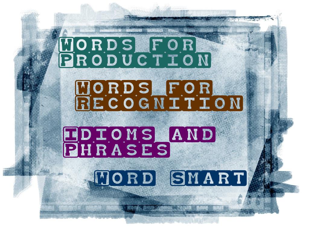 PPT Words for Production PowerPoint Presentation, free download ID