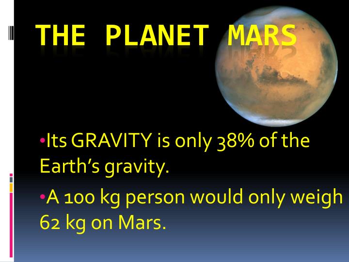 PPT THE MARS PowerPoint Presentation ID5289178