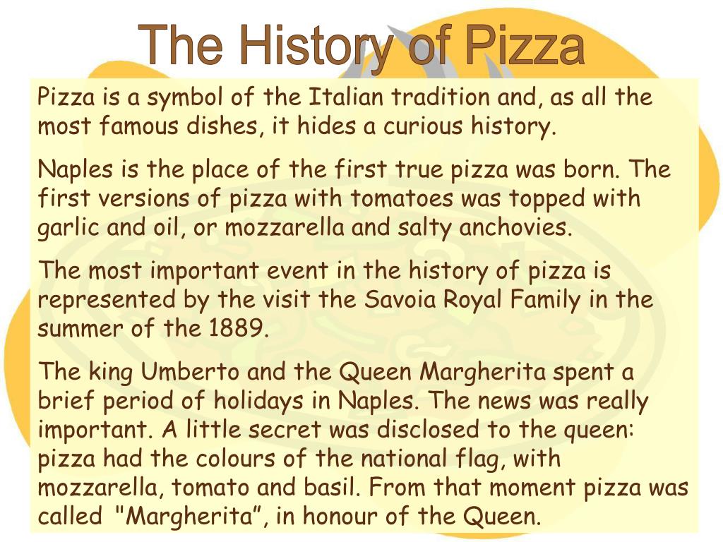PPT The History of Pizza PowerPoint Presentation, free download ID