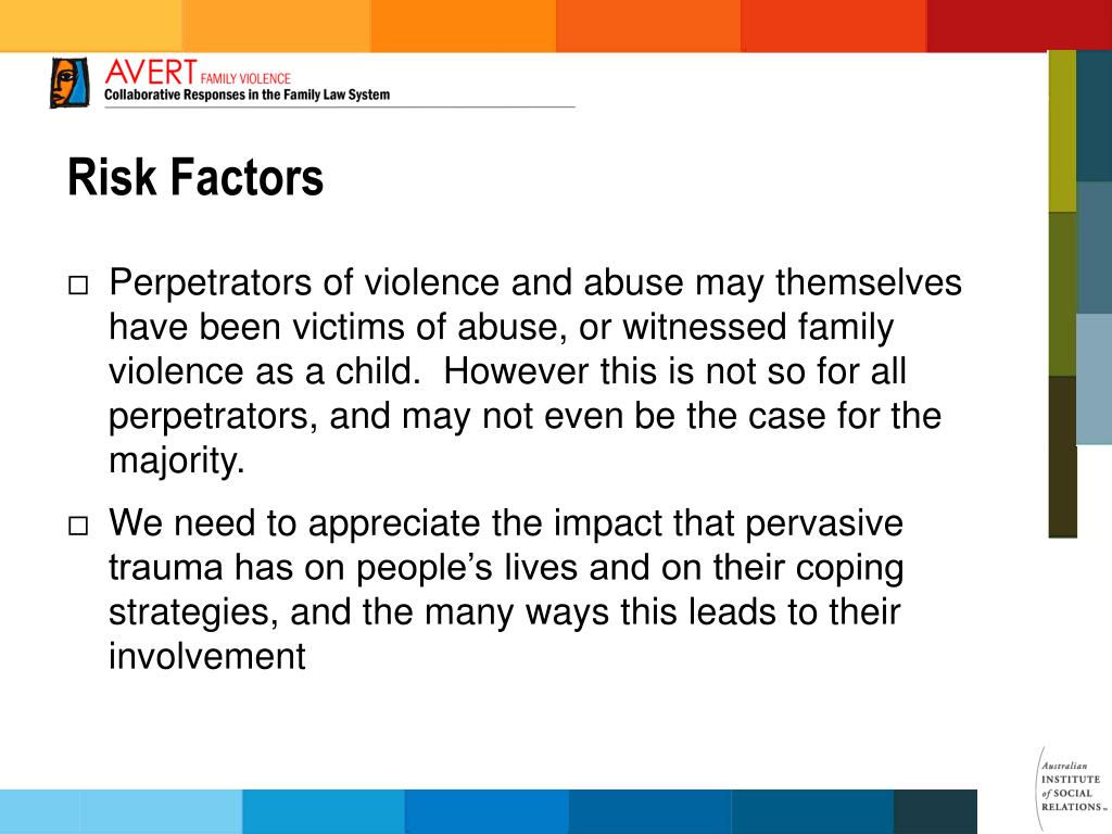 PPT Risk Factors and Family Violence PowerPoint Presentation, free