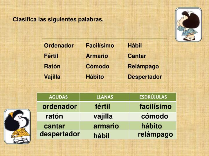 PPT CLASES DE PALABRAS SEGÚN SUS SÍLABAS PowerPoint Presentation ID