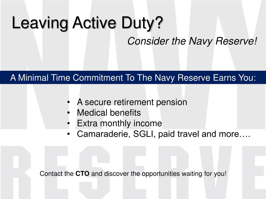PPT Opportunities in the Navy Reserve PowerPoint Presentation, free