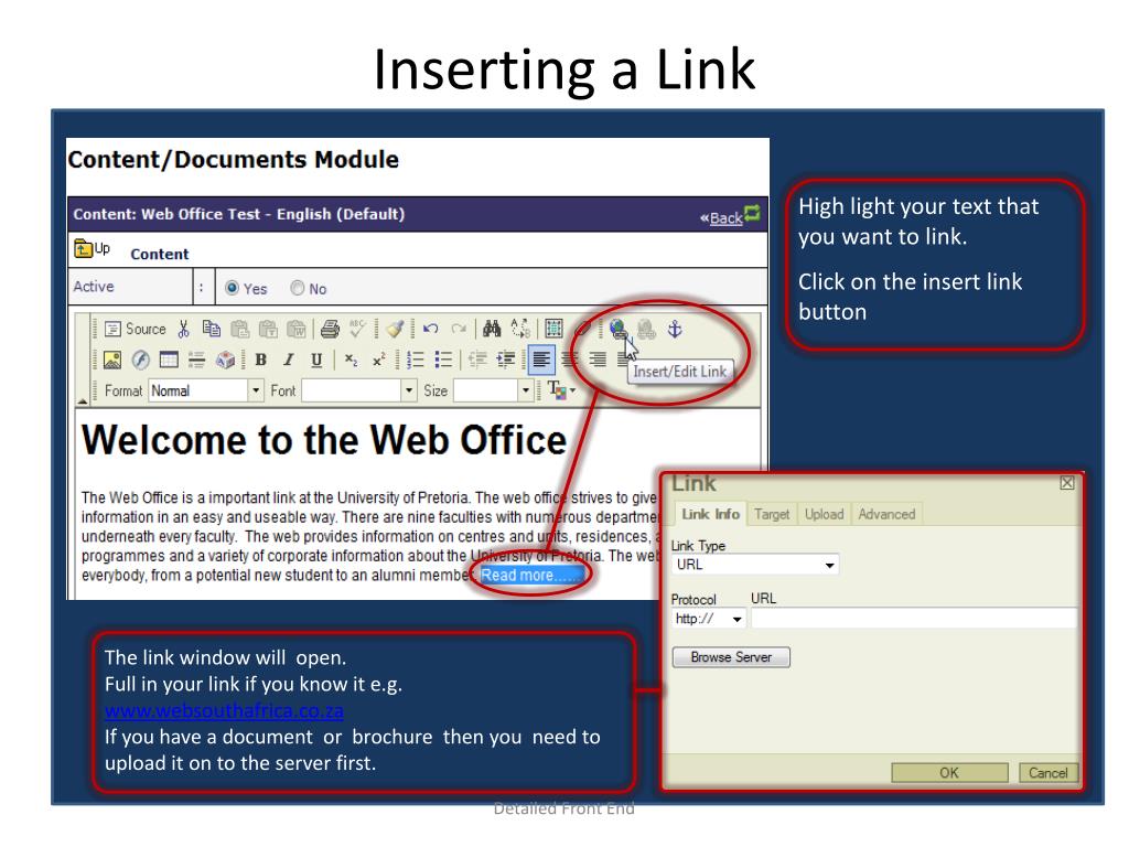 PPT Inserting a Link PowerPoint Presentation, free download ID5304780