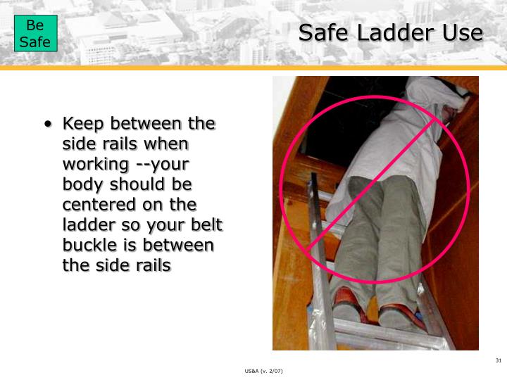 PPT Ladder Safety PowerPoint Presentation ID5305195