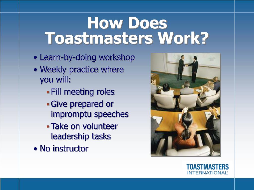 PPT What is Toastmasters? PowerPoint Presentation, free download ID