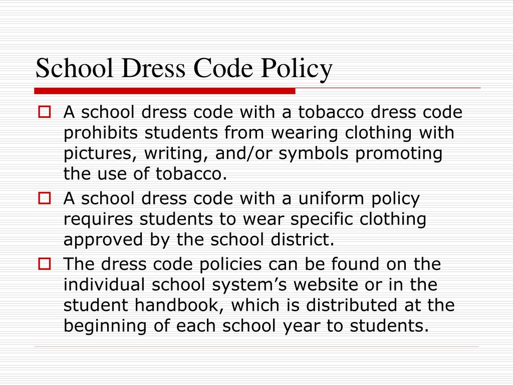 PPT 2011 School Dress Code Policies PowerPoint Presentation, free