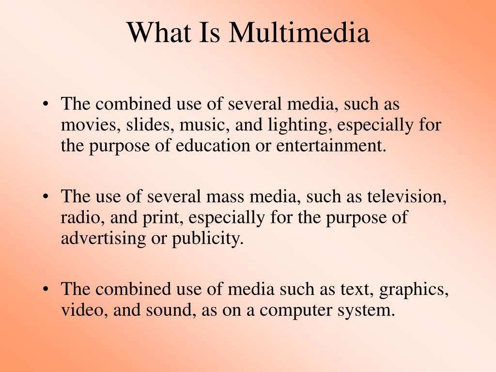 PPT Introduction to Multimedia PowerPoint Presentation, free download