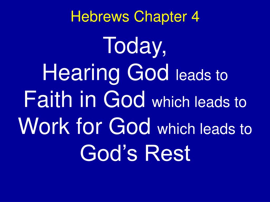 PPT Hebrews Chapter 4 PowerPoint Presentation, free download ID5310930