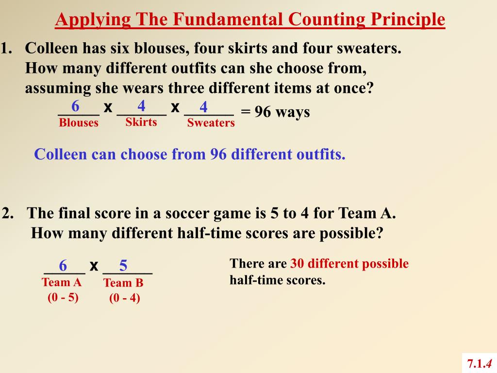 PPT The Fundamental Counting Principle PowerPoint Presentation, free