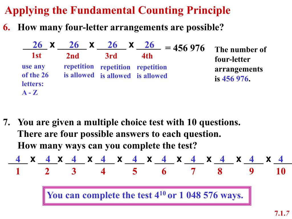 PPT The Fundamental Counting Principle PowerPoint Presentation, free