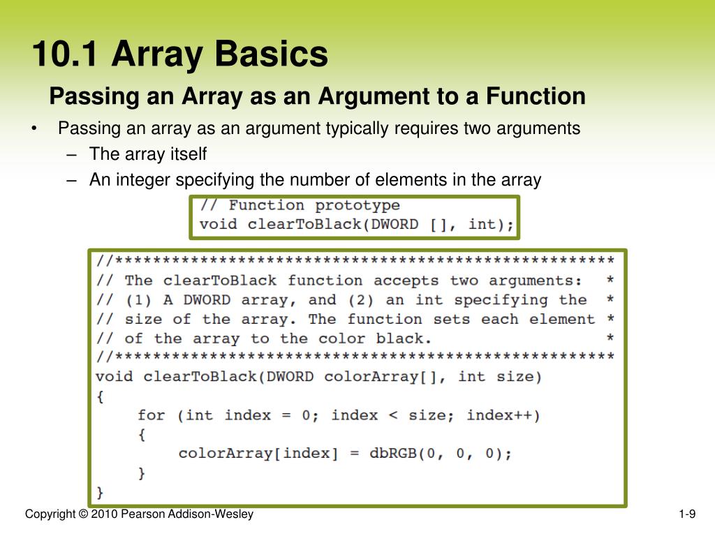 PPT Chapter 10 Arrays and Tile Mapping PowerPoint Presentation, free