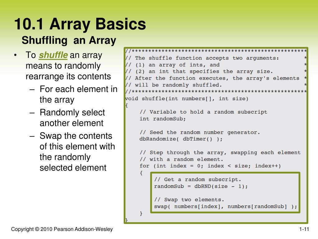 PPT Chapter 10 Arrays and Tile Mapping PowerPoint Presentation, free